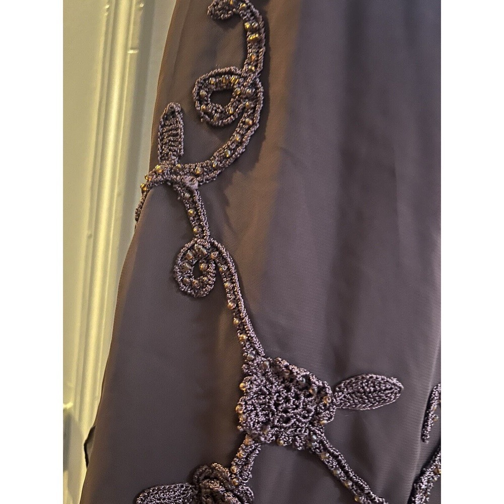 Kroshetta Papillon Womens Beaded Crochet Gown Large Hand Made Embroidered‎ - Picture 7 of 16